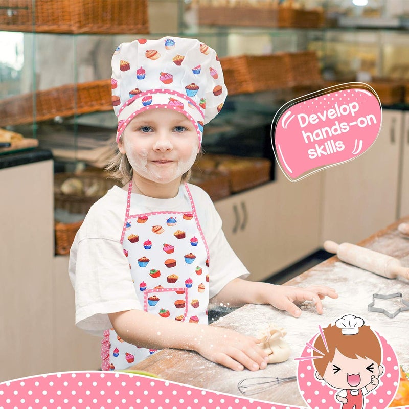 Toyze Gifts for 2-8 Year Old Girls Boys,Chef Costume Set Kids Apron for Girls Toddler Birthday Xmas Gifts for Kids Easter Basket Stocking Stuffers - Image 2
